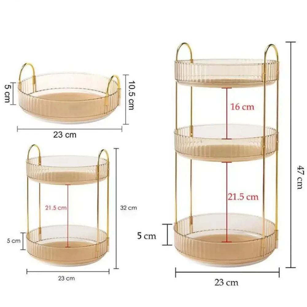 Rotating Vanity Storage Tray
