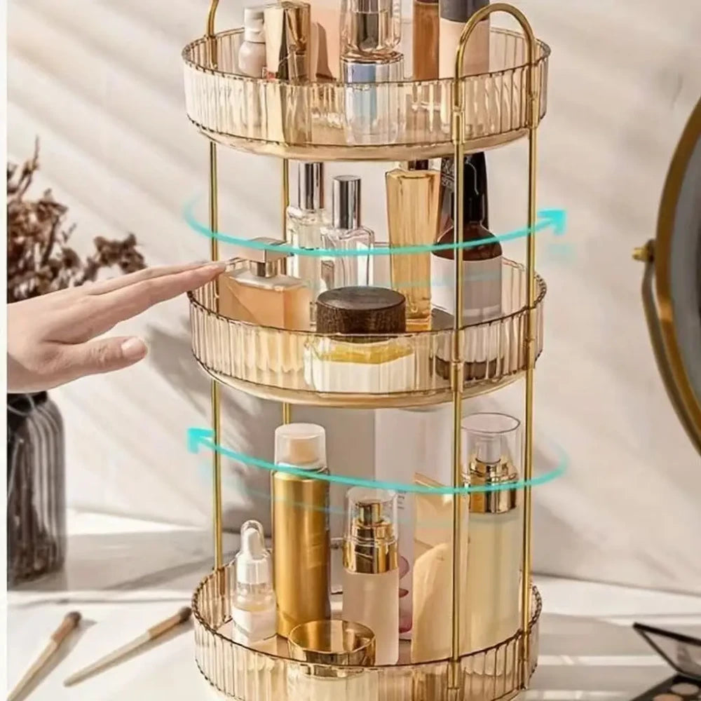 Rotating Vanity Storage Tray