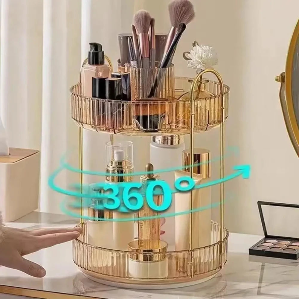 Rotating Vanity Storage Tray