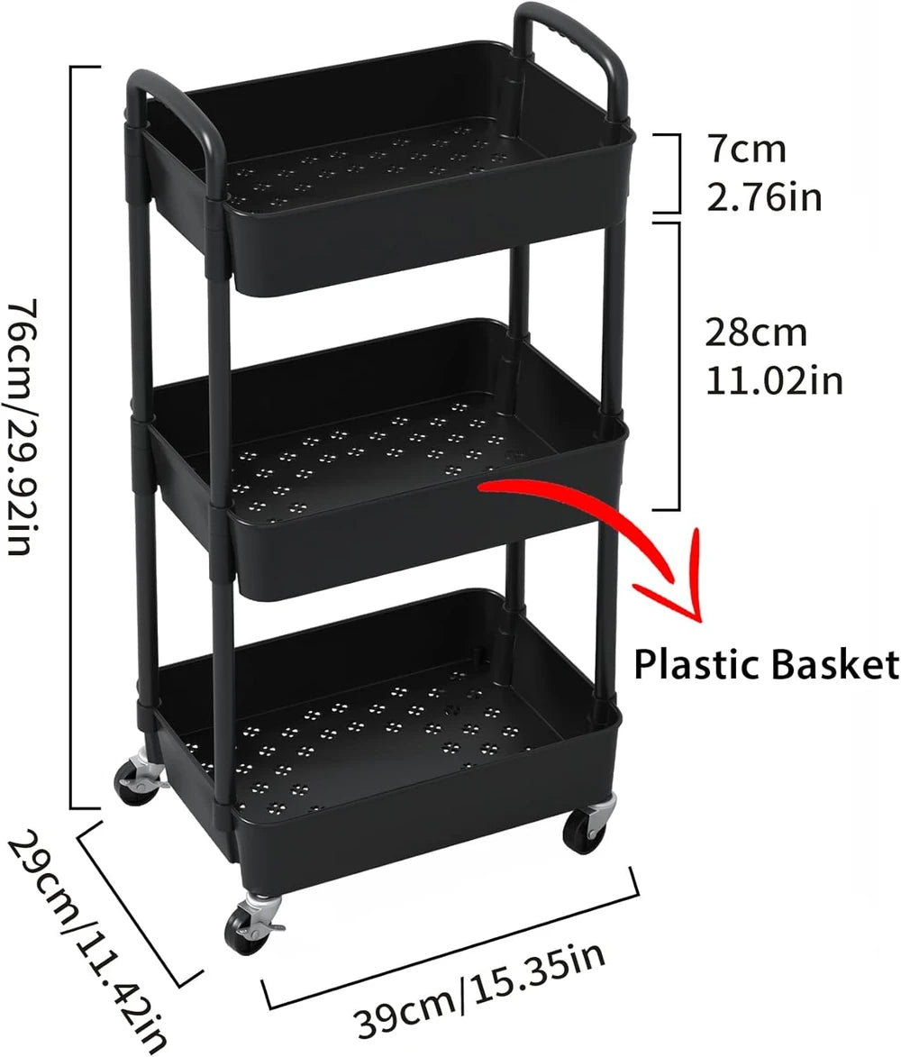 Sywhitta Rolling Utility Cart